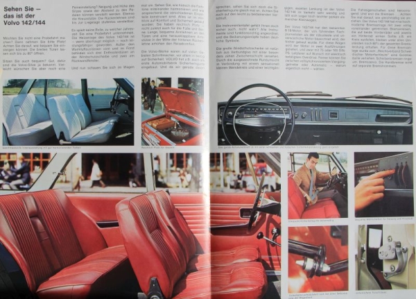 Volvo 142 144 Modelprogram 1967 Carbrochure (5301)
